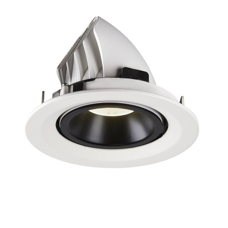 NUMINOS® GIMBLE M, oprawa sufitowa wpuszczana biała/czarna 4000 K 40° (1005969) - SLV