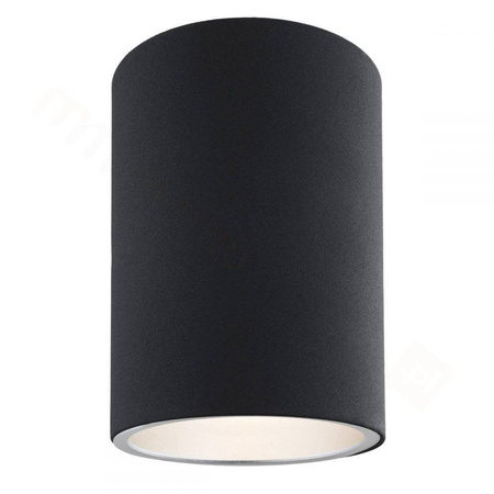 plafon 1 pł. okrągły TYBER1  czarny 1 x E27/15W LED ARGON 474