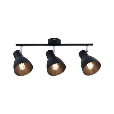 Reflektor DAVY max. 3x20W E27 230V czarny metal (PL66761) - PAULMANN