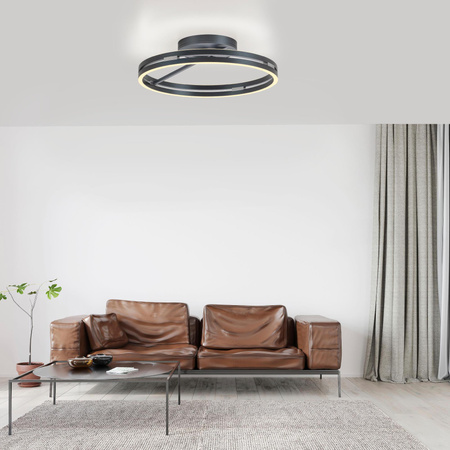 PURE LOOP LAMPA SUFITOWA SZARY (6552-15) - Paul Neuhaus