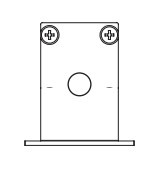 END CUP FOR MAGNETIC TRACK 2084 BLACK WITH HOLE (20108-1B Zambelis) - Zambelis
