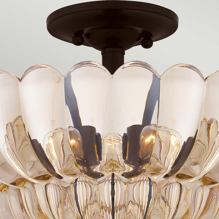 Półplafon Whitecap - 4 źródła światła - Kakaowy brąz (QZ-WHITECAP-SF-M) - Elstead Lighting