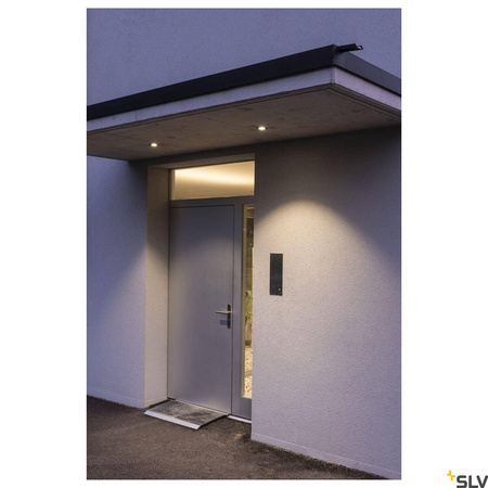PATTA-I, lampa wpuszczana, LED, 3000K, okrągła, czarna matowa, 38°, z zasilaczem (114420) - SLV