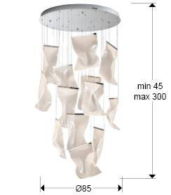 Velos II lampa wisząca 13L (609647ND) - Schuller