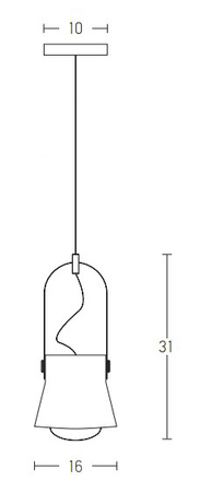 PENDANT 1L WHITE-WOOD (18193 Zambelis) - Zambelis