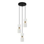 Lampa wisząca Monza  (PND-57602-3-BK+BRO) - Italux