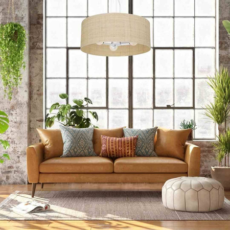 Lampa wisząca MARSHALL WHITE / RATTAN 3xE27 (MLP7490) - Milagro