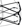 Geometryczna czarna lampa wisząca SPACE 60 cm (ST-9858 P/S black) - Step into Design
