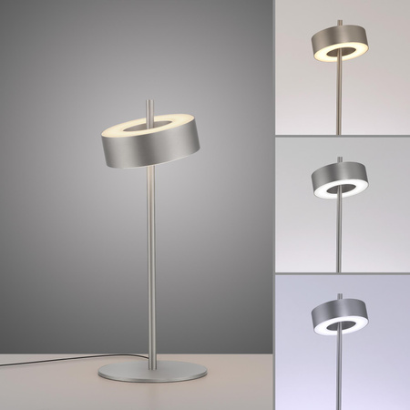 Lampa stołowa ściemnialna, sterowana Smart Q-ROTATE ALUMINIUM (4324-95) - Paul Neuhaus