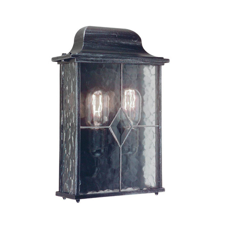 	 	 	  Lampa zewnętrzna, kinkiet WEXFORD kol. CZARNO-SREBRNY (WX7) - Elstead Lighting