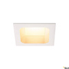 VERLUX, lampa wpuszczana, LED, 3000K, kolor biały matowy, D/S/G 13,5/13,5/7,5 cm, 20W (112692) - SLV