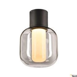 OVALISK CL, zewnętrzna oprawa sufitowa natynkowa LED, kolor antracytowy, przełącznik CCT, 3000/4000 K (1004677) - SLV