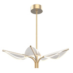 Mała lampa wisząca LED Floriana - Naturalny mosiądz (QN-FLORIANA-P-S-NBR) - Quintiesse