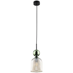 SOPHIA GREEN COGNAC LAMPA WISZĄCA 1XE14 (11146) - TK Lighting