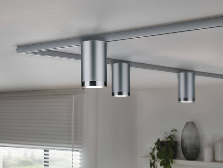 URail System Spot Tube LED GU10 230V max. 1x 10W Chrom Mat/Tworzywo sztuczne (PL96962) - PAULMANN