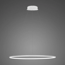 Lampa wisząca Ledowe Okręgi No.1 Φ80 cm in 3k biała ściemnialna Altavola Design (LA073/P_80_in_3k_white_dimm) - ALTAVOLA DESIGN