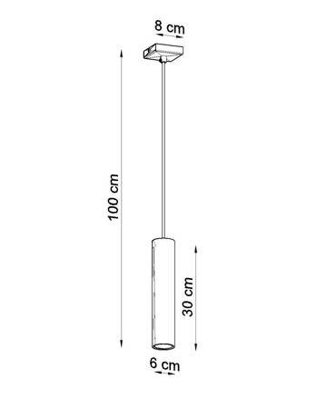 Lampa wisząca LAGOS 1 biały (SL.0323) - Sollux