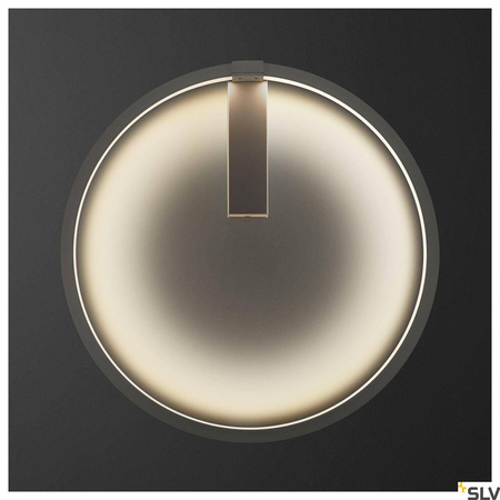 ONE 60 DALI, wewnętrzna oprawa ścienna LED, czarna, 3000K/4000 K (1002918) - SLV