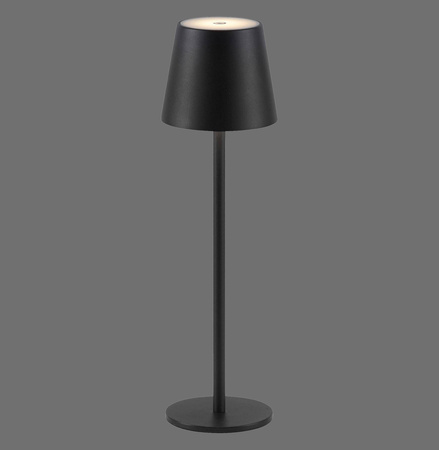 Przenośna LAMPA STOŁOWA USB EURIA CZARNA (19250-18) - Paul Neuhaus