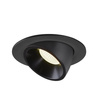 NUMINOS® GIMBLE L, oprawa sufitowa wpuszczana czarna 3000 K 55° (1005999) - SLV