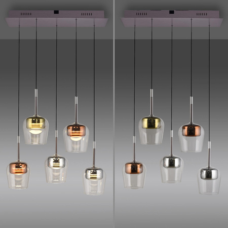 Lampa na pilota i aplikację, z płynną regulacją wysokości Q-KON MULTIKOLOR (2743-70) - Paul Neuhaus