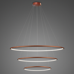 Lampa wisząca Ledowe Okręgi No.3  Φ80 cm in 4k miedziana Altavola Design (LA075/P_80_in_4k_copper) - ALTAVOLA DESIGN