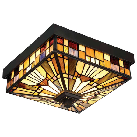Plafon w stylu Art Deco Inglenook (QZ-INGLENOOK-F) - Elstead Lighting