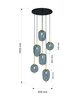 BELLEVILLE - Lampa wisząca szóstka (5007-502) - Aviano Lighting