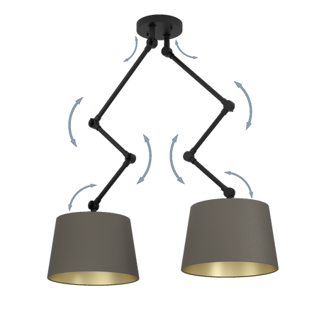 Lampa Sufitowa PISTUNIO czarna (390199) - EGLO