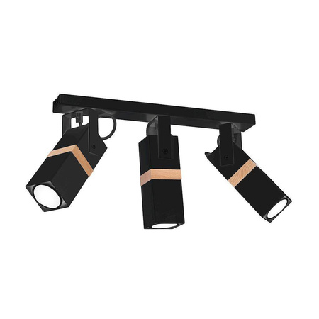 Lampa sufitowa VIDAR BLACK 3xGU10 (MLP5402) - Milagro