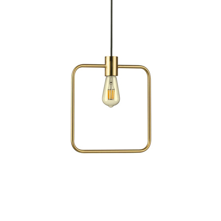 Lampa wisząca ABC Mosiądz (ABC_SP1_SQUARE) - Ideal Lux