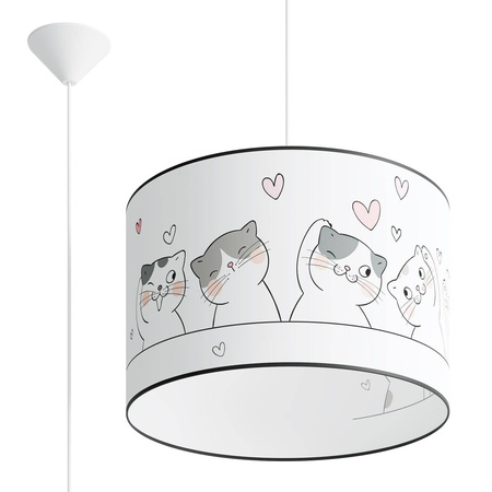 Lampa wisząca do pokoju dziecka bajkowy wzór CAT 40 (SL.1419) - Sollux Lighting