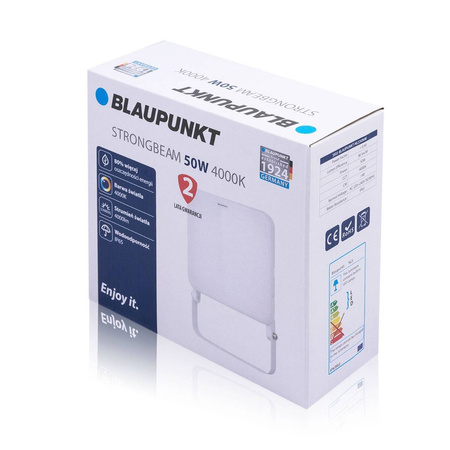 Naświetlacz LED Strongbeam 50W IP65 barwa naturalna (BLAUPUNKT-NLS50NW)
