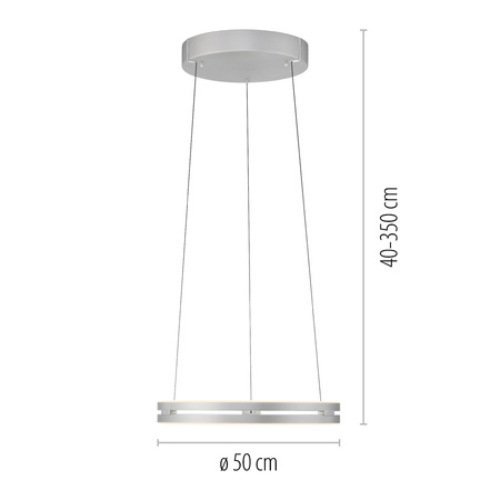 PURE E-LOOP LAMPA WISZĄCA ALUMINIUM (2550-95) - Paul Neuhaus