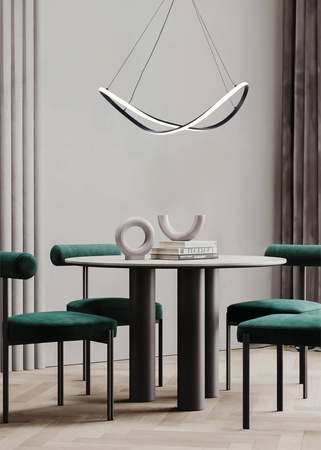 Lampa wisząca ERDA czarna (19600P-BK) - Zuma Line