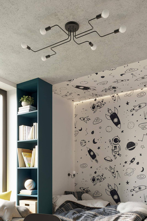 Kinkiet VECTOR czarny (SL.1445) - Sollux Lighting