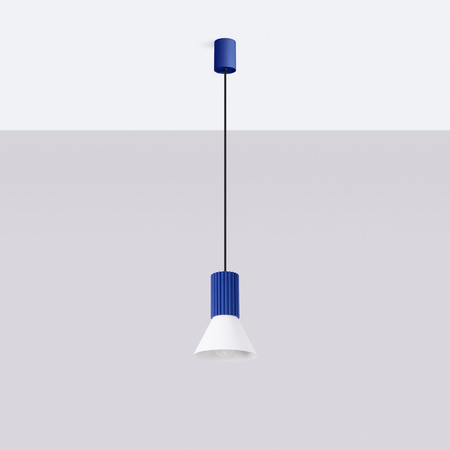 Lampa wisząca ESTRIA 1 biała/ultramaryna (SL.1874) - Sollux Lighting