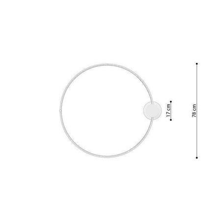 Lampa sufitowa RIO 78 czarny LED 4000K (TH.132) - Thoro Lighting