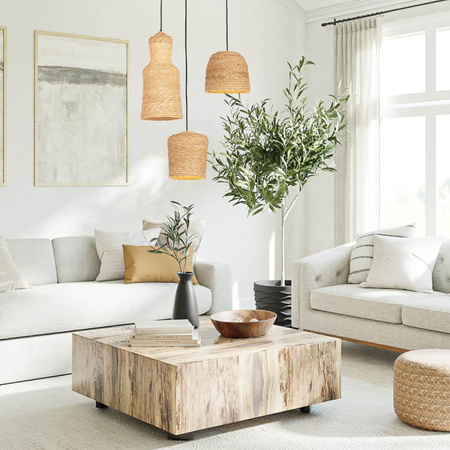 PENDANT LAMP NATURAL BRAIDED WHEAT 1XE27 (22166 Zambelis) - Zambelis