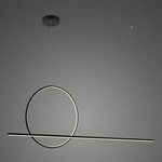 Lampa wisząca LINEA No.2 Φ60 cm czarna 3k ściemnialna Altavola Design (LA087/PX_60_3k_black_dimm) - ALTAVOLA DESIGN