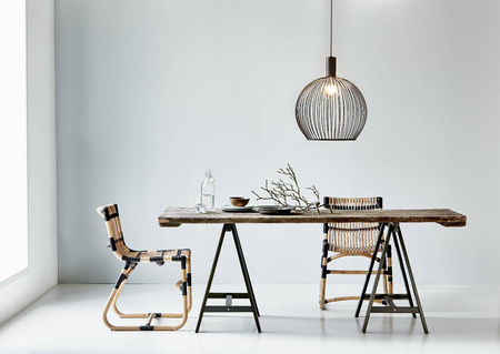 Lampa wisząca AVER Nordlux E27 60W Metal Czarny
