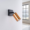Kinkiet WINX czarny/miedź (SL.1374) - Sollux Lighting