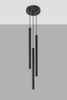 Lampa wisząca PASTELO 3P czarna (SL.0471) - Sollux