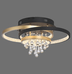 ROTAZO LAMPA SUFITOWA CZARNY/MOSIĄDZ (6267-68) - Paul Neuhaus