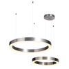 Lampa wisząca CIRCLE 60+80 LED nikiel na 1 podsufitce (ST-8848-60+80 nicke) - Step into Design