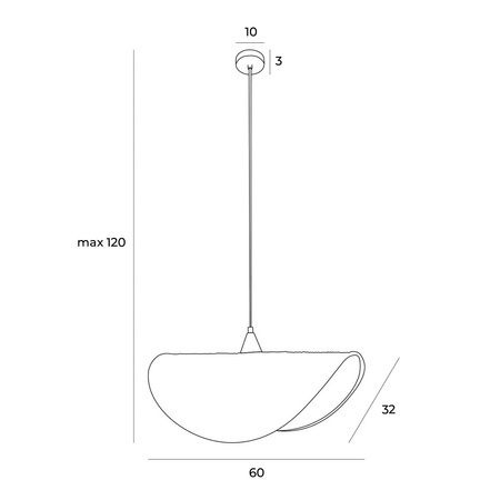 LAMPA WISZĄCA KOSHI I (P0498) - MAXLIGHT 
