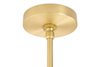 Lampa wisząca PLANETARIO 15 GOLD złota - klosze szronione (MD10230G-15.BRASS) - King Home