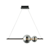 PENDANT LED LIGHT 11W 3000K ALUMINUM- SMOKE GLASS (22109 Zambelis) - Zambelis