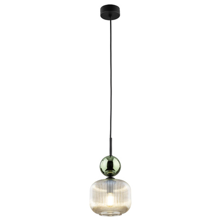 SOPHIA GREEN COGNAC LAMPA WISZĄCA 1XE14 (11144) - TK Lighting