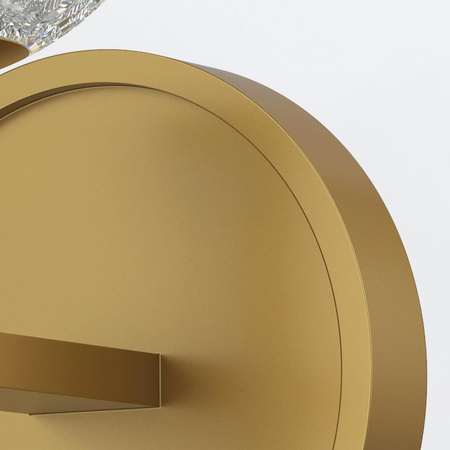 Kinkiet LED Marni - Naturalny mosiądz (QN-MARNI-1WB-NBR) - Quintiesse